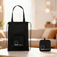 حقيبة ظهر قابلة للطي من سلسلة ميني سو - أسود