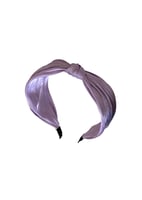 طوق شعر بنمط عقدة بلون سادة - قطعة واحدة