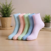 جوارب نسائية ملونة - 5 أزواج