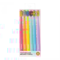 فرشاة تنظيف الاسنان بعدة الوان - 6 قطع