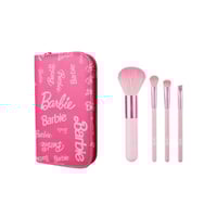 طقم فرش مكياج من مجموعة باربي شاينينغ مع علبة تخزي...