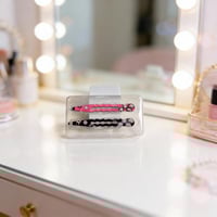 ملقط شعر برأس مسطح ومائل من سلسلة بينك بيري - قطعت...