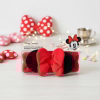 ربطة شعر مخملية من مجموعة ديزني ميني ماوس - احمر