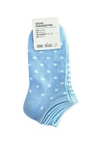 جوارب نسائية ملونة بقصة منخفضة - 3 أزواج