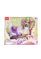 دمية الحصان الطائر من سلسلة طفلة الزهرة - اخضر