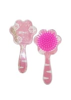 فرشاة شعر وردية بشكل كف القطة