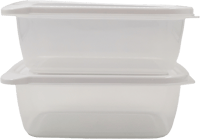 حاويات تخزين الطعام المستطيلة الملونة سعة 910 مل -...