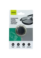 مسكة جوال (خاتم) معدني غير لامع - فضي