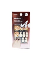 أظافر قدم صناعية استايل بسيط 02