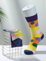 شراب طويل ملون للجنسين (21سم) - ملون - مقاس 36 - 3...