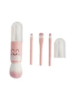 فرش مكياج محمولة من مجموعة وجوه الحيوانات - 4 قطع