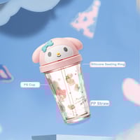 كوب ماء مع مزاز بشخصية ماي ميلودي من سلسلة سانريو...