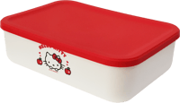صندوق تخزين مع غطاء من سلسلة هيلو كيتي ابل - حجم ص...