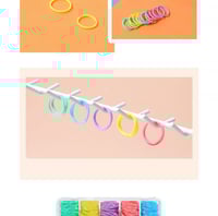 ربطات شعر مطاطية صغيرة (ملون)