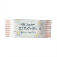 مناديل مبللة سميكة هابي هوليدي - 8 اظرف 8 منديل في...