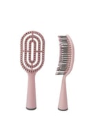 فرشاة شعر صغيرة بفتحات تهوية للشعر - وردي - 18cm