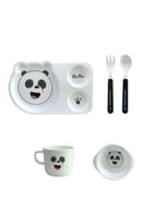 طقم أواني الطعام بشخصية باندا من سلسلة الدببة الثل...