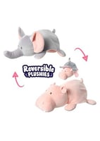 دمية محشوة بوجهين فيل و فرس النهر - 38 سم