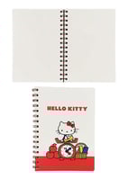 دفتر سلك مسطّر بحجم A5 بتصميم هيلو كيتي - 64 ورقة