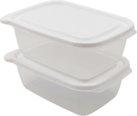 حاويات تخزين الطعام المستطيلة الملونة سعة 910 مل -...