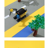 لعبة أطفال مكعبات بناء السيارات الحفار - 41 قطعة