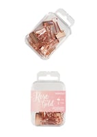 مجموعة مشابك ورق ومشابك الملفات من سلسلة روز جولد