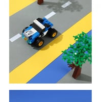 لعبة أطفال مكعبات بناء السيارات مركبة الطرق الوعرة...