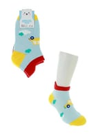 جوارب ملونة برسومات - 3 ازواج (5-7 سنوات)