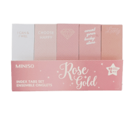 مجموعة علامات تبويب من سلسلة روز جولد - 5 × 50 ورق...