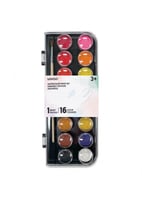 مجموعة ألوان مائية مكونة من 16 لونًا