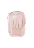 طقم فرشاة مكياج صغيرة من سلسلة اللون الوردي مع حاف...