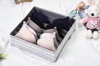 منظم حمالات الصدر - 8 اقسام - رمادي - 32x32 سم