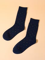 شراب طويل بنقاط ملونة - أزرق