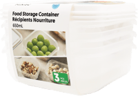 علب تخزين طعام ملونة 650 مل - 3قطع