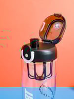 مطارة رياضية من البلاستيك 840 مل - اسود