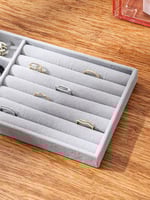 منظم علب المجوهرات متعدد الأقسام - 21x12سم