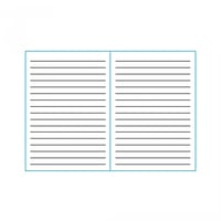 دفتر بغلاف مقوى مقاس A6 - 40 ورقة