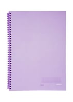 دفتر سلك بحجم A4 للرسم البياني - 100 ورقة - بنفسجي