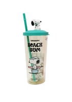 كوب بلاستيك مع مصاص من مجموعة سنوبي سمر ترافيل 550...