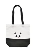 حقيبة تسوق من سلسلة وجوه الحيوانات - اسود - 31x34...