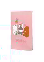 دفتر مذكرات ايه 5 من الدببة الثلاثة - وردي