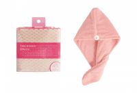 منشفة تجفيف الشعر - وردي