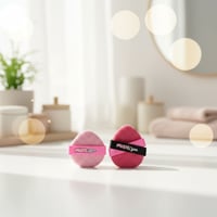 اسفنجة مكياج مزدوجة من سلسلة بينك بيري - قطعتين