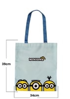 حقيبة تسوق من سلسلة مينيونز - ازرق فاتح - مقاس 39*...