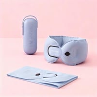 وسادة رقبة قابلة للطي محمولة - ازرق