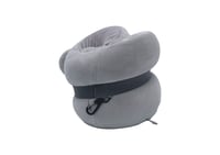 وسادة رقبة قابلة للطي بتصميم رقم صفر - رمادي