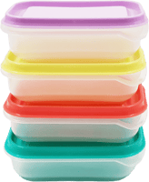 علب تخزين طعام ملونة 180 مل - 3قطع