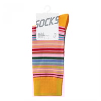 شراب طويل ملون للجنسين (21سم) - برتقالي - مقاس 36...