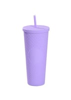 كوب ماء بلاستيكي مع مزاز بتصميم دوريان 700 مل - بن...