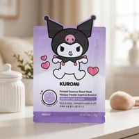 قناع وجه مرطب مطبوع من مجموعة سانريو كورومي - كوكو...